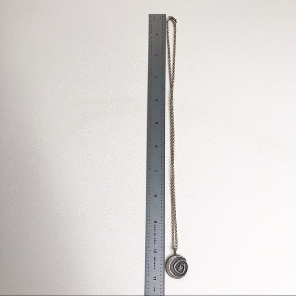 Reach For The Moon Quote Necklace Sterling Silver - Picture 8 of 8